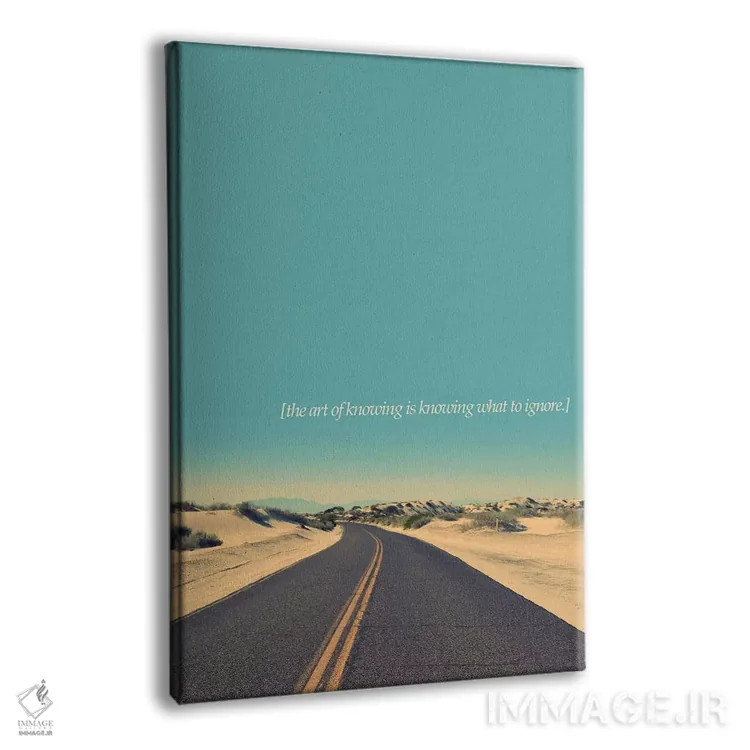 تابلو دکوراتیو هنر دانستن اثر کوبیستیکا - نمای پرسپکتیو محصول