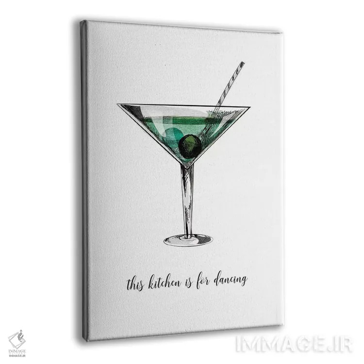 تابلو مینیمال این آشپزخانه اثر کوبیستیکا - نمای پرسپکتیو محصول