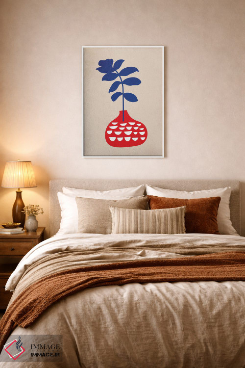 تابلو مینیمال گل وحشی اثر کوبیستیکا - D5W