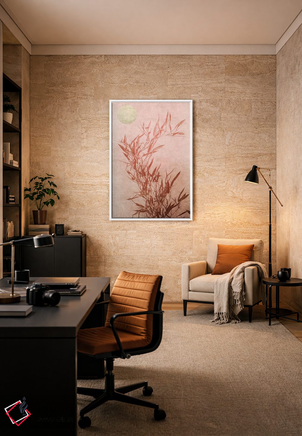 تابلو مینیمال لمس احساساتی اثر کوبیستیکا - D5W