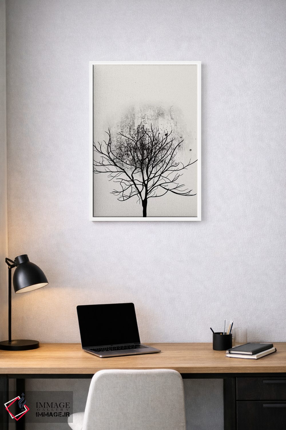 تابلو مینیمال مطالعه درخت شماره ۳ اثر کوبیستیکا - D1W