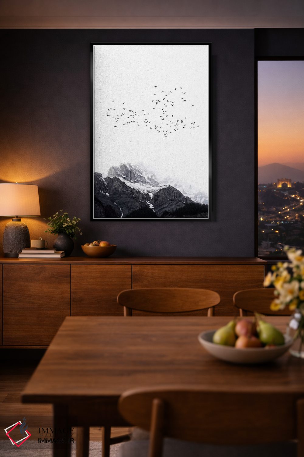 تابلو مینیمال کوه اثر کوبیستیکا - D2B