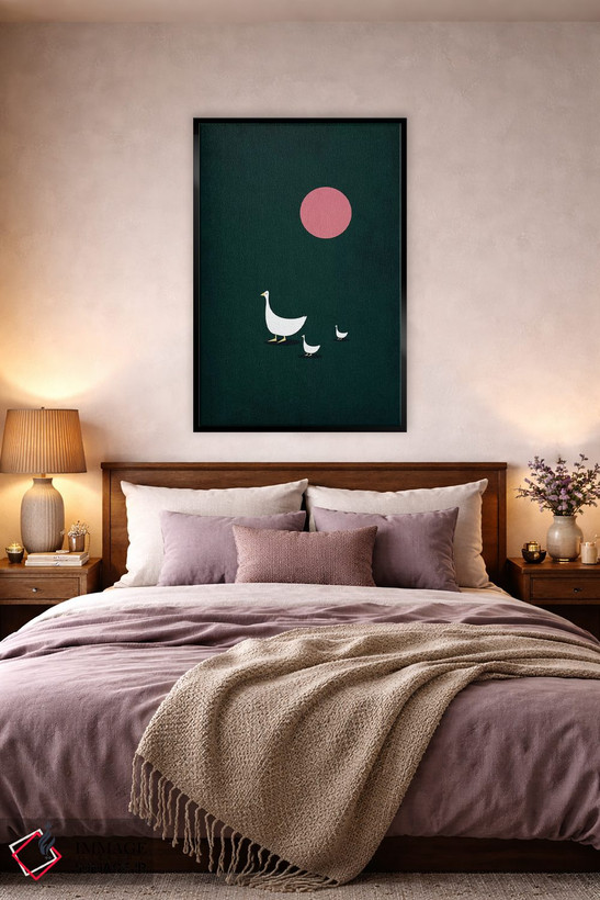 تابلو مینیمال روی روشن زندگی اثر کوبیستیکا - D5B