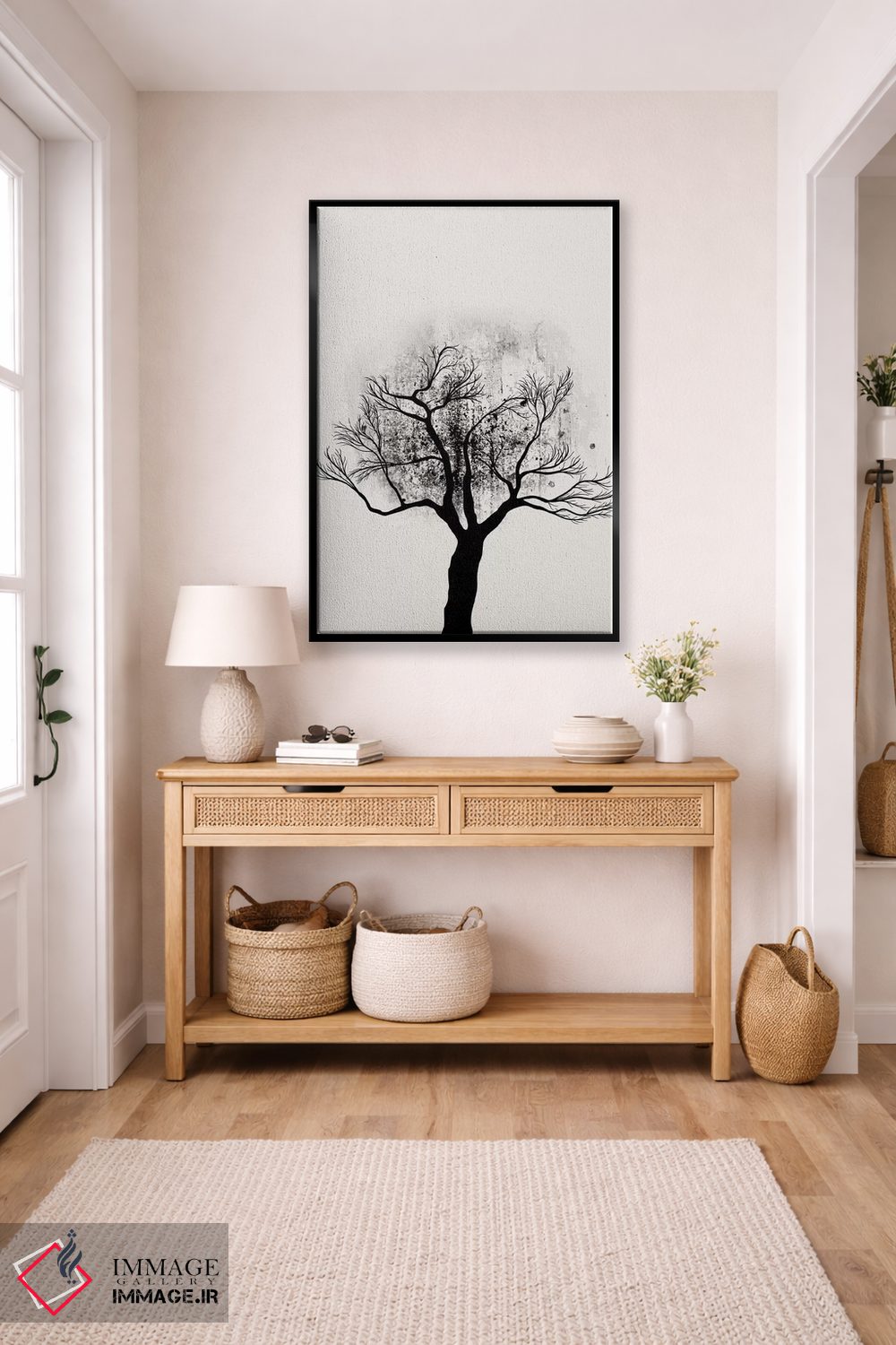 تابلو مینیمال مطالعه درخت شماره ۵ اثر کوبیستیکا - D6B