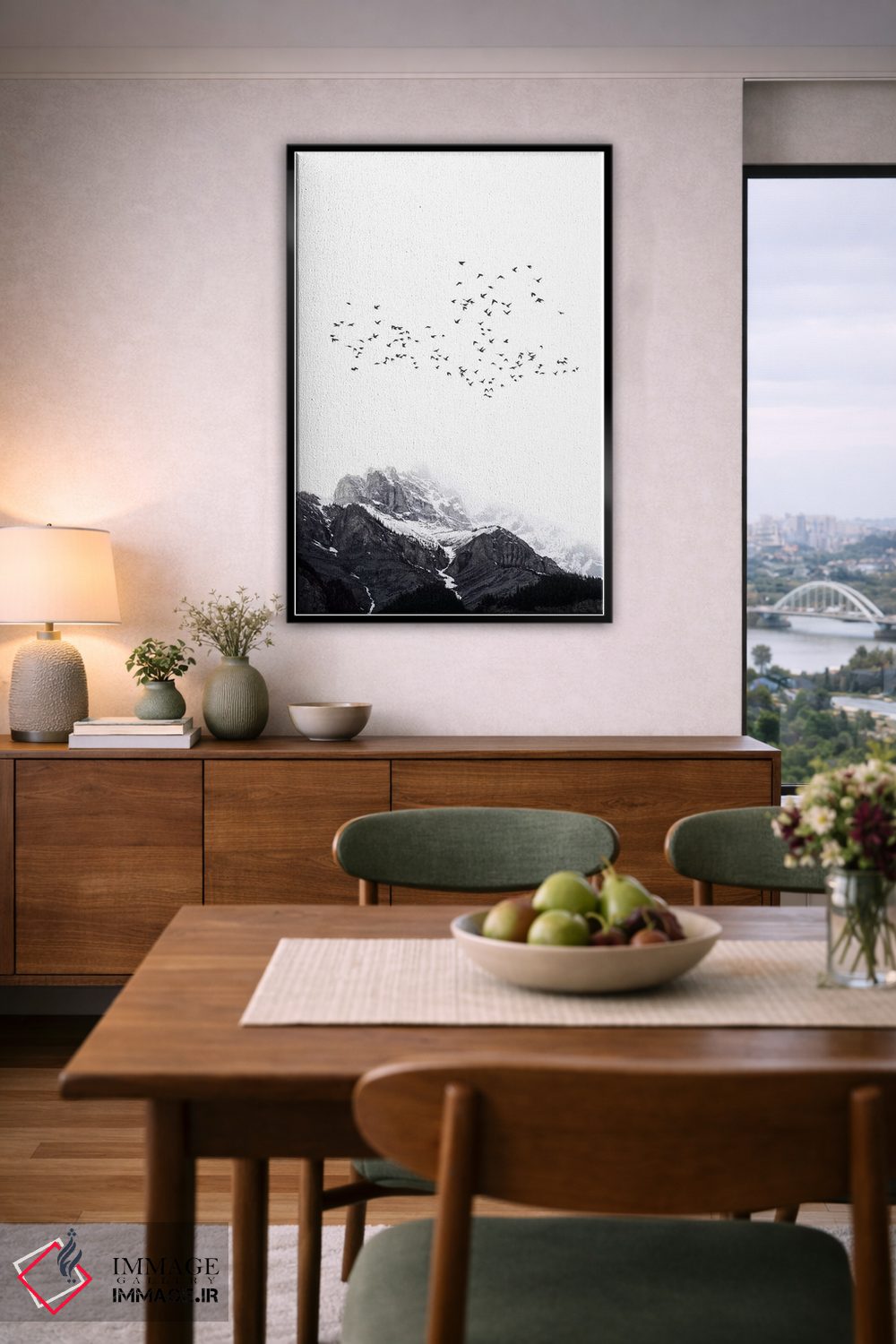 تابلو مینیمال کوه اثر کوبیستیکا - D6B