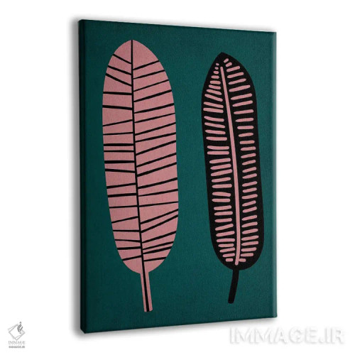 تابلو مینیمال دو برگ اثر کوبیستیکا - نمای پرسپکتیو محصول