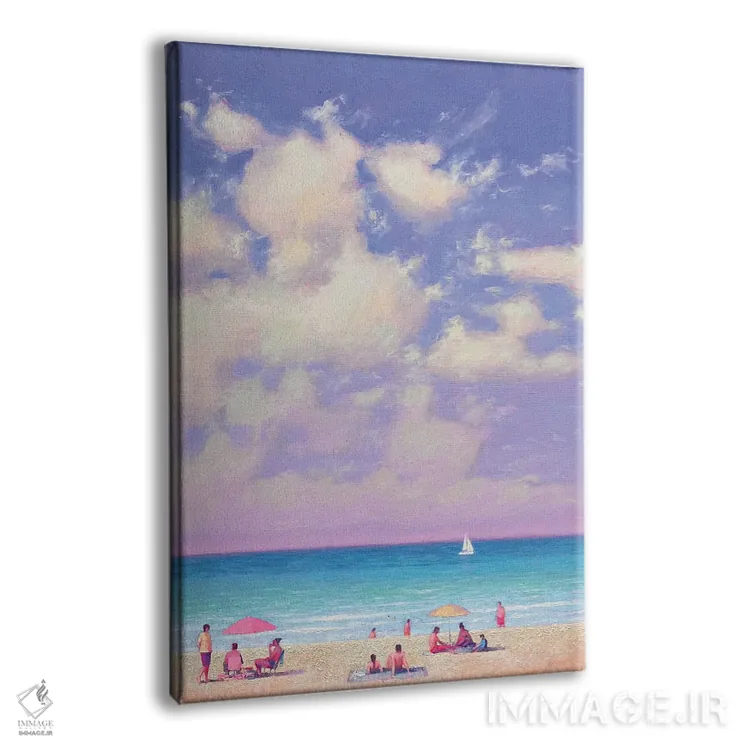 تابلو دکوراتیو روز تابستانی شاد کنار دریا اثر اندریی کووالیک - نمای پرسپکتیو محصول