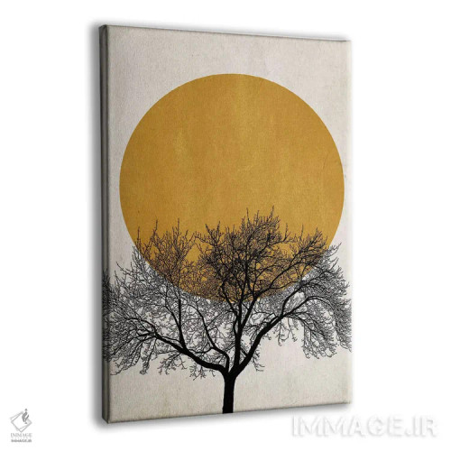 تابلو مینیمال صبح زمستانی اثر کوبیستیکا - نمای پرسپکتیو محصول