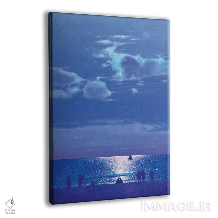 تابلو دکوراتیو شبی رمانتیک در دریا اثر اندریی کووالیک - نمای پرسپکتیو محصول