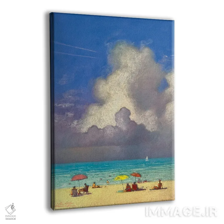 تابلو دکوراتیو خاطرات گرم از یک روز تابستانی کنار دریا اثر اندریی کووالیک - نمای پرسپکتیو محصول
