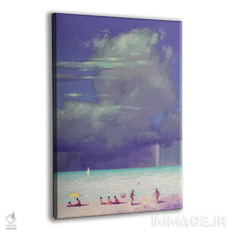 تابلو دکوراتیو پیش از طوفان در دریا اثر اندریی کووالیک - نمای پرسپکتیو محصول