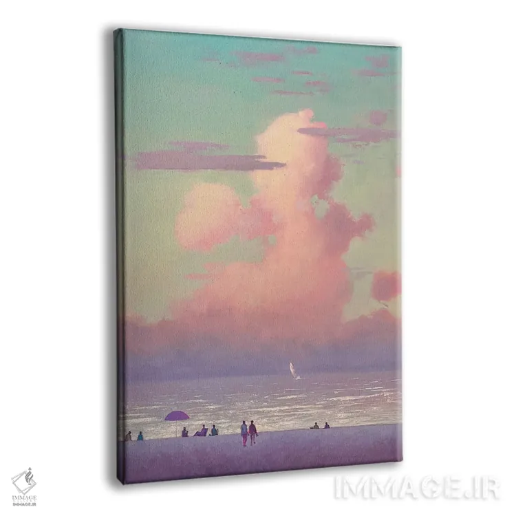 تابلو دکوراتیو شبی رمانتیک در کنار دریا اثر اندریی کووالیک - نمای پرسپکتیو محصول