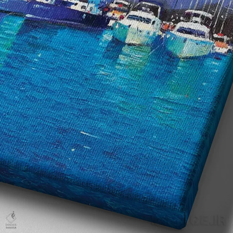 تابلو دکوراتیو تابستان ربوده شده، اودسا اثر اندریی کووالیک - نمای نزدیک بافت بوم