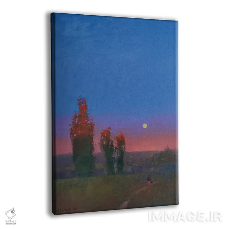 تابلو انتزاعی عصر اثر اندریی کووالیک - نمای پرسپکتیو محصول