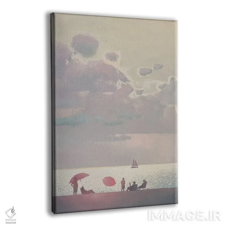 تابلو دکوراتیو خاطرات لطیف از تعطیلات تابستانی کنار دریا اثر اندریی کووالیک - نمای پرسپکتیو محصول