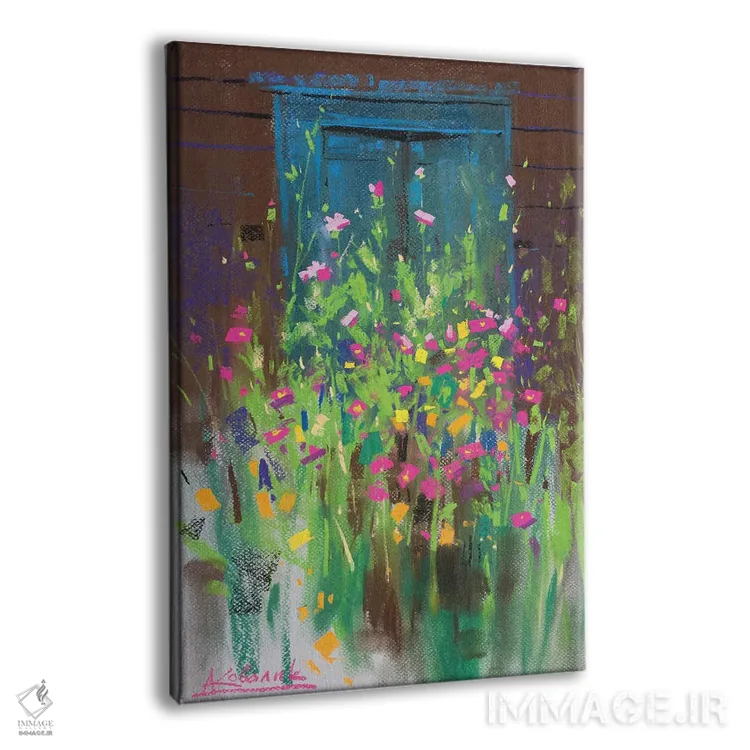 تابلو انتزاعی رقص گل ها اثر اندریی کووالیک - نمای پرسپکتیو محصول