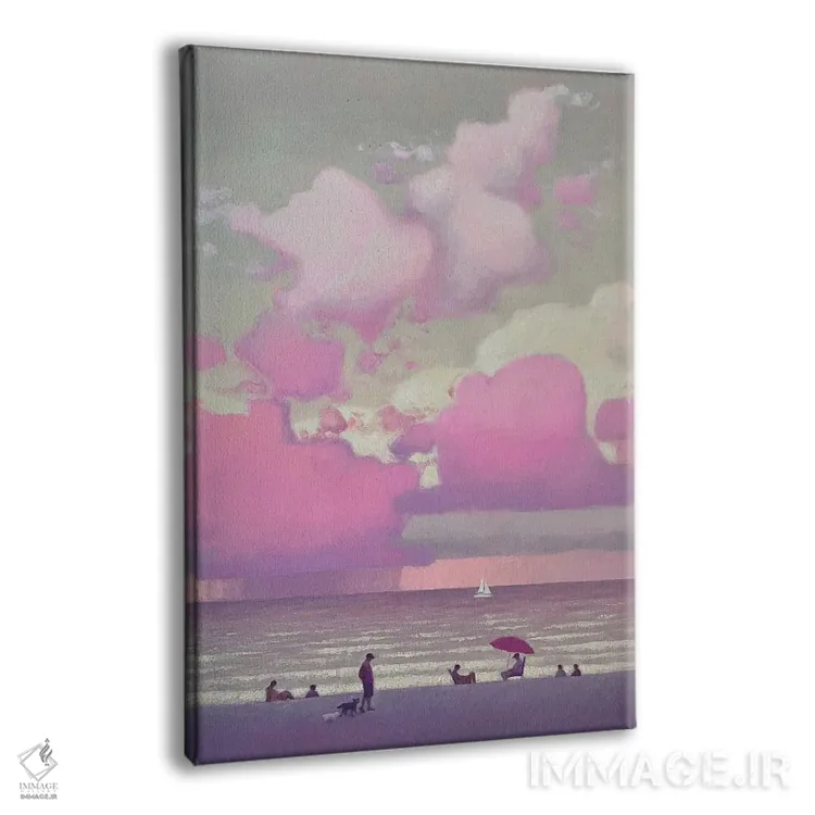 تابلو دکوراتیو لحظه ای شگفت انگیز در ساحل دریا اثر اندریی کووالیک - نمای پرسپکتیو محصول