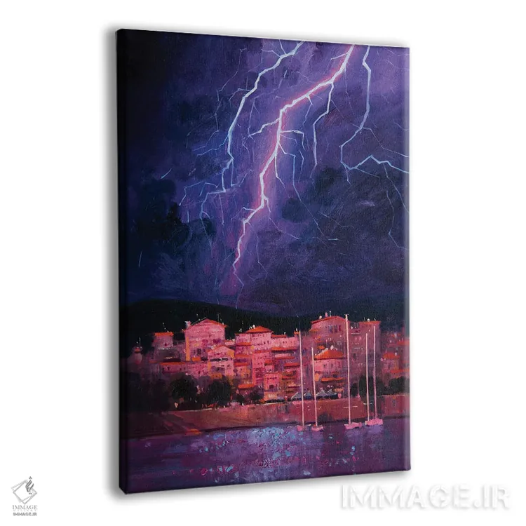 تابلو دکوراتیو طوفان در یونان اثر اندریی کووالیک - نمای پرسپکتیو محصول