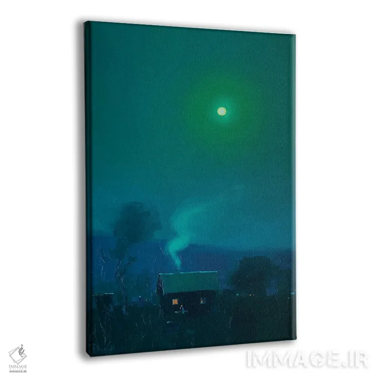 تابلو دکوراتیو شب مهتابی رمانتیک اثر اندریی کووالیک - نمای پرسپکتیو محصول