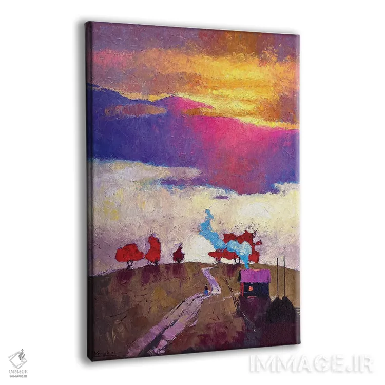 تابلو انتزاعی انرژی کوه ها اثر اندریی کووالیک - نمای پرسپکتیو محصول