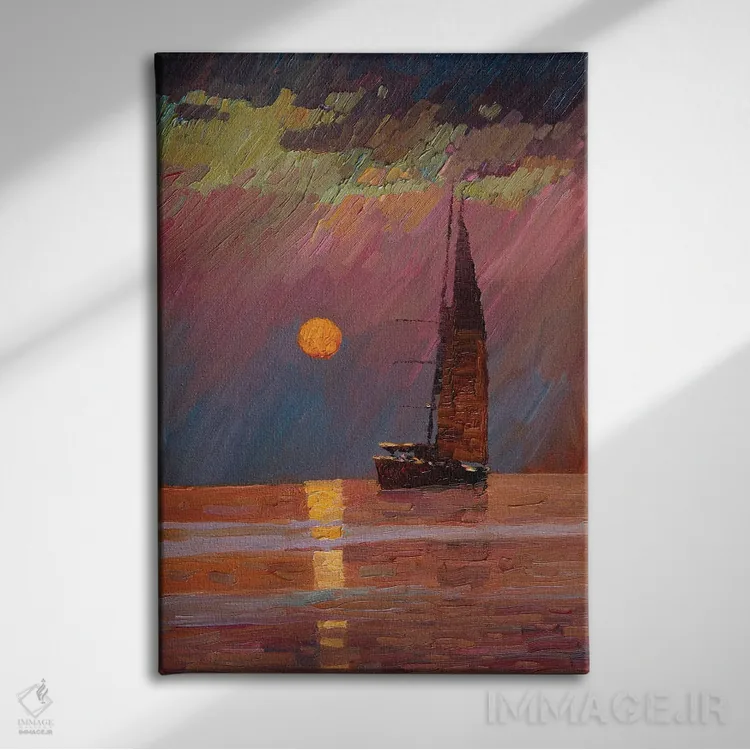 تابلو دکوراتیو برداشت های یونانی اثر اندریی کووالیک - نمای روبهرو روی دیوار