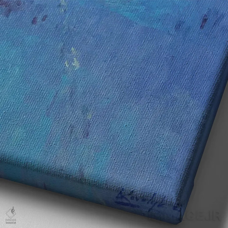 تابلو دکوراتیو منظره زمستانی در کارپات اثر اندریی کووالیک - نمای نزدیک بافت بوم