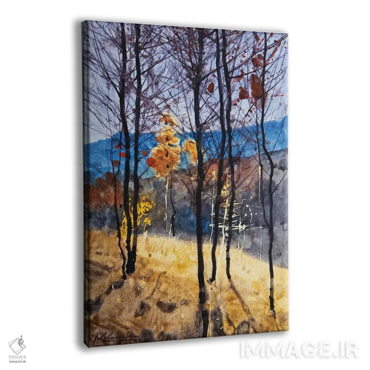 تابلو دکوراتیو منظره پاییزی کارپات اثر اندریی کووالیک - نمای پرسپکتیو محصول