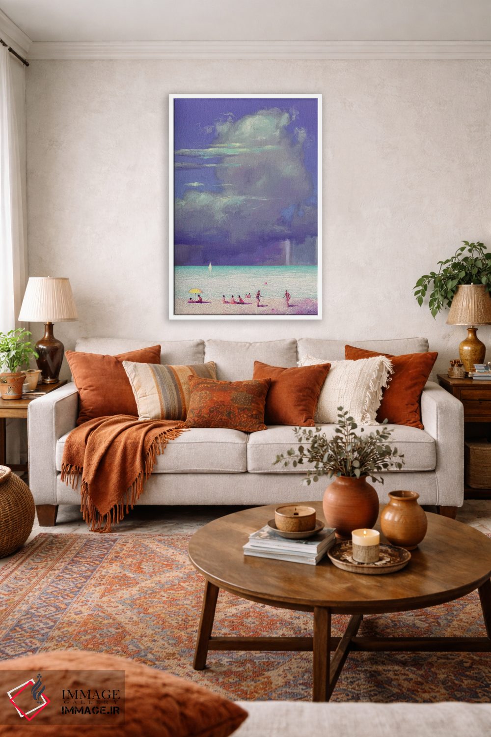 تابلو دکوراتیو پیش از طوفان در دریا اثر اندریی کووالیک - D2W