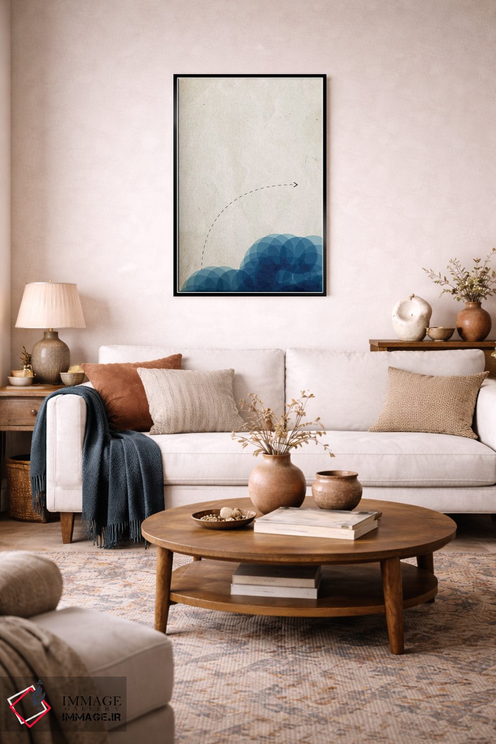 تابلو مینیمال مطالعه آب اثر کوبیستیکا - D3B