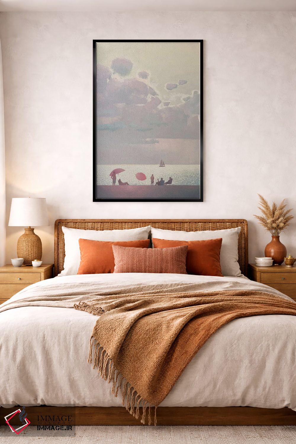 تابلو دکوراتیو خاطرات لطیف از تعطیلات تابستانی کنار دریا اثر اندریی کووالیک - D4B