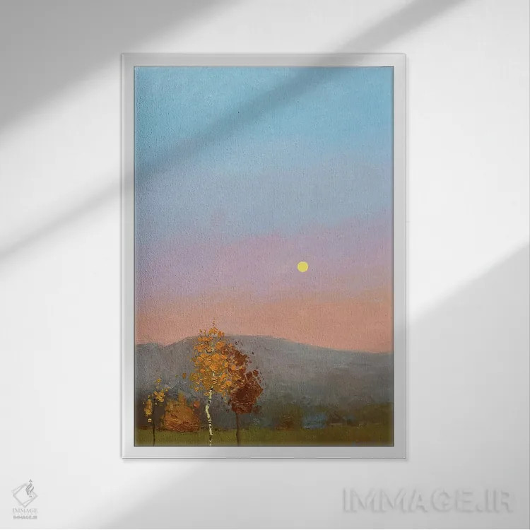 تابلو دکوراتیو سکوت اثر اندریی کووالیک - نمای قابدار سفید