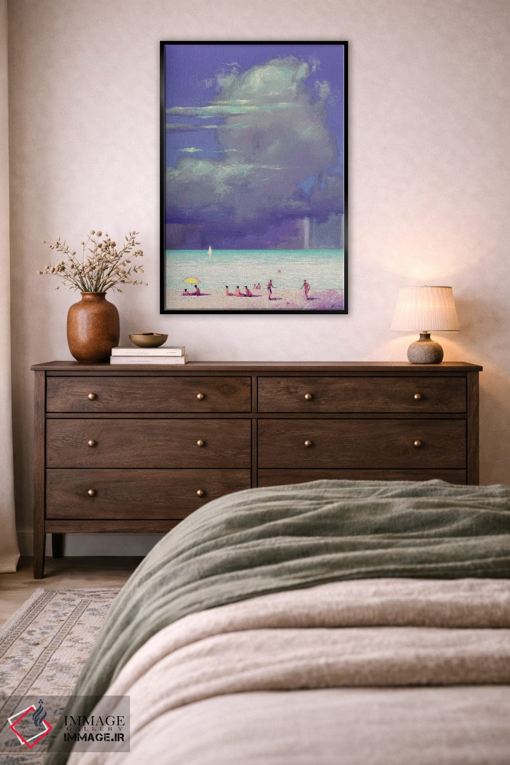 تابلو دکوراتیو پیش از طوفان در دریا اثر اندریی کووالیک - D5B