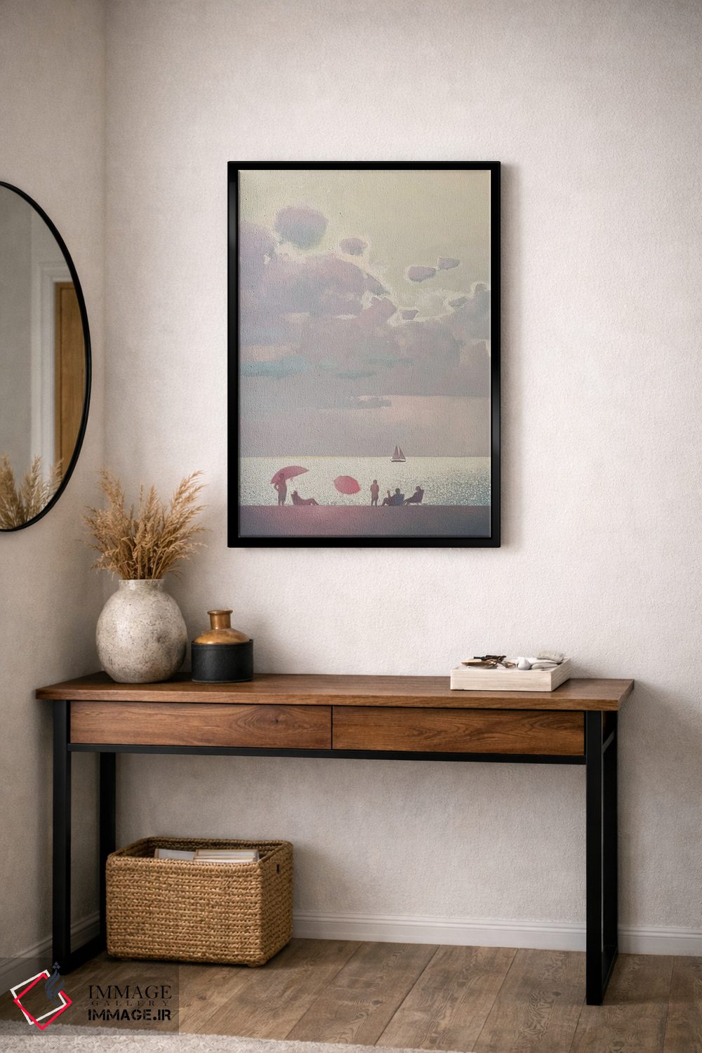تابلو دکوراتیو خاطرات لطیف از تعطیلات تابستانی کنار دریا اثر اندریی کووالیک - D5B
