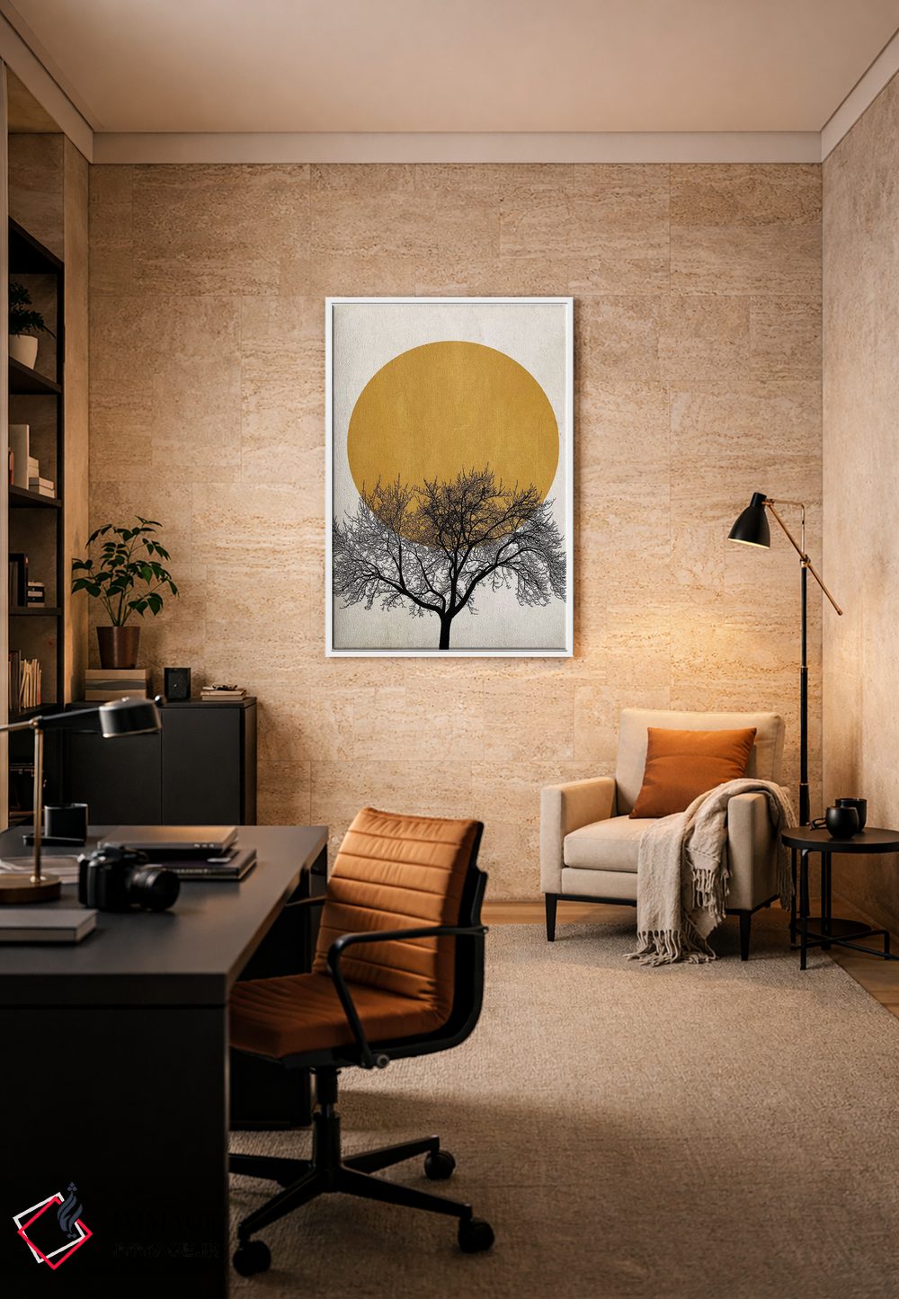 تابلو مینیمال صبح زمستانی اثر کوبیستیکا - D6W