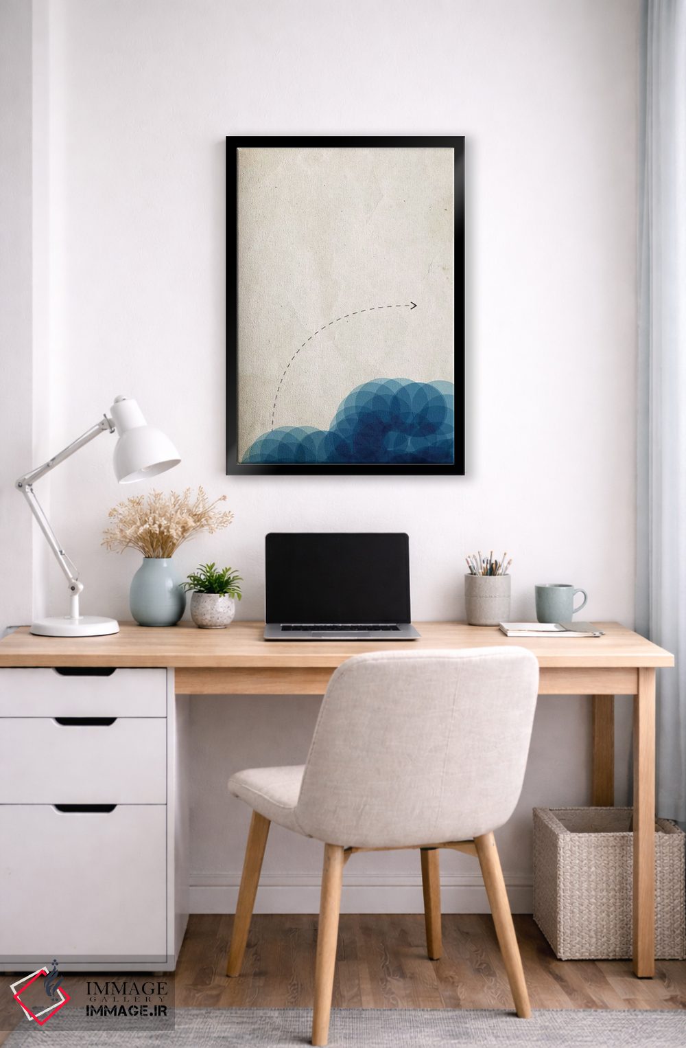 تابلو مینیمال مطالعه آب اثر کوبیستیکا - D6B