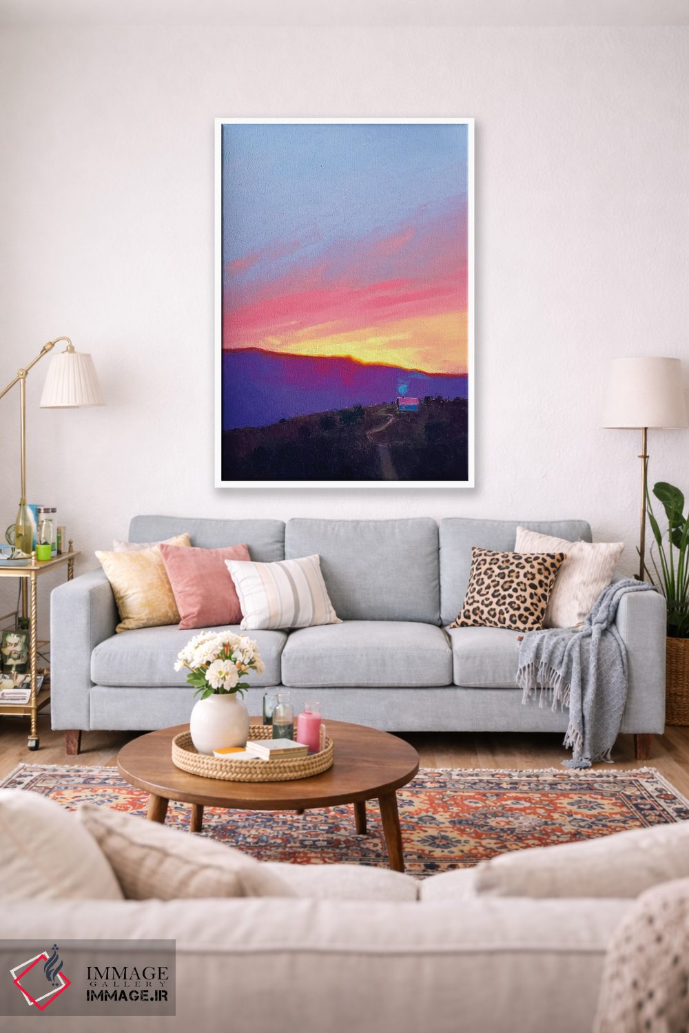 تابلو انتزاعی صبح شگفت انگیز در کارپات اثر اندریی کووالیک - D1W