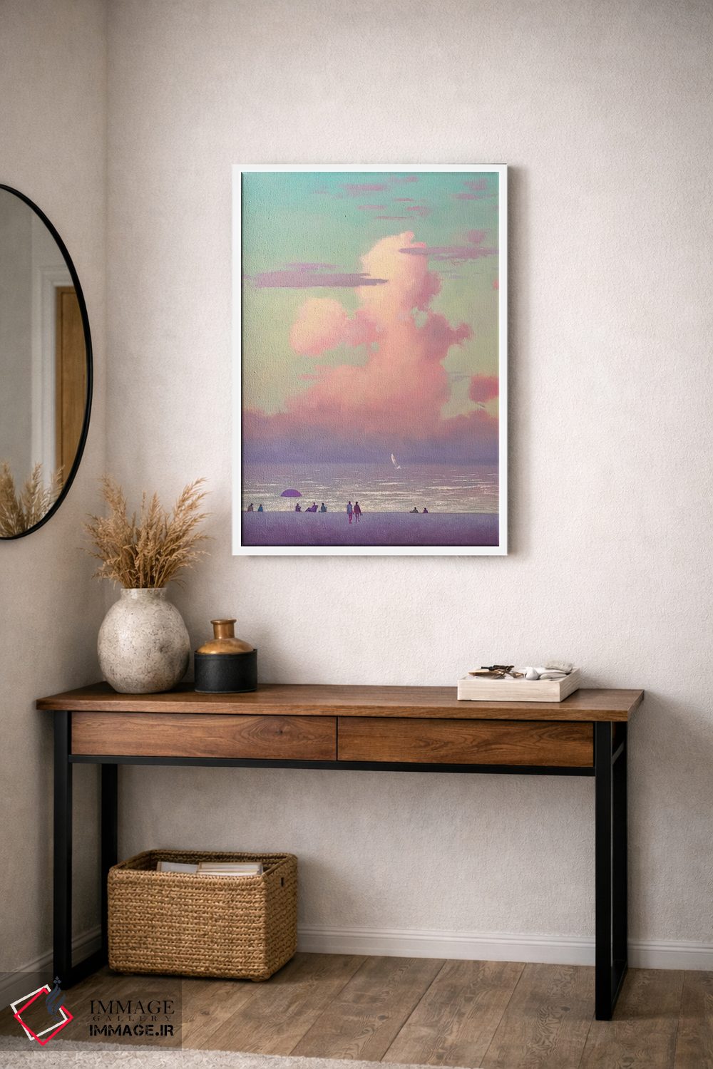 تابلو دکوراتیو شبی رمانتیک در کنار دریا اثر اندریی کووالیک - D3W