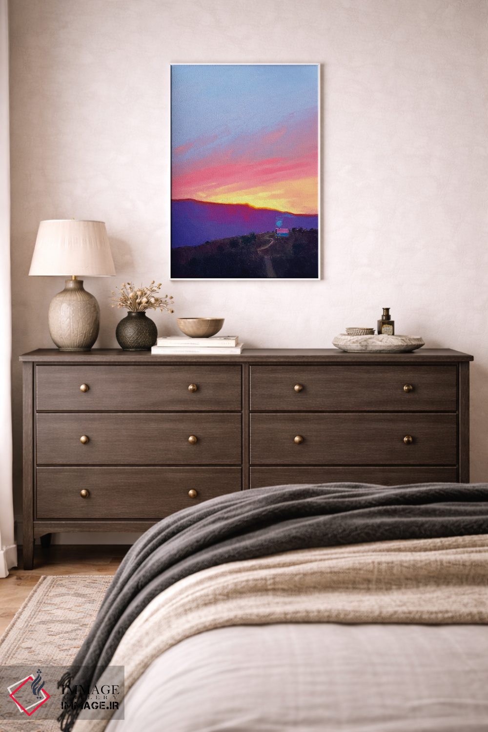 تابلو انتزاعی صبح شگفت انگیز در کارپات اثر اندریی کووالیک - D2W