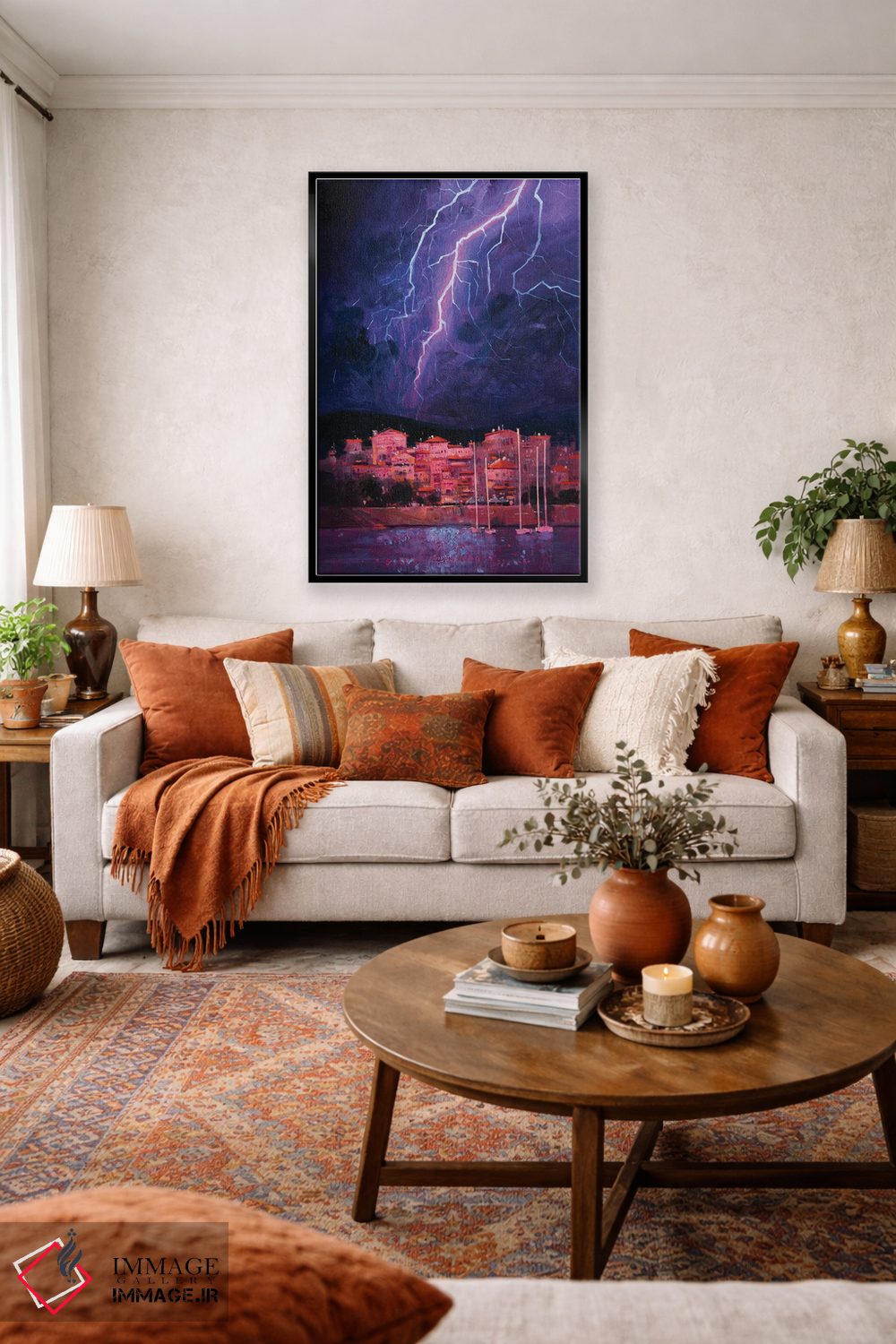 تابلو دکوراتیو طوفان در یونان اثر اندریی کووالیک - D4B