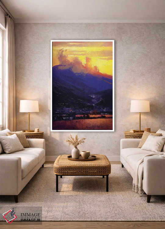 تابلو انتزاعی رنگ های روشن جنوب ترکیه اثر اندریی کووالیک - D1W