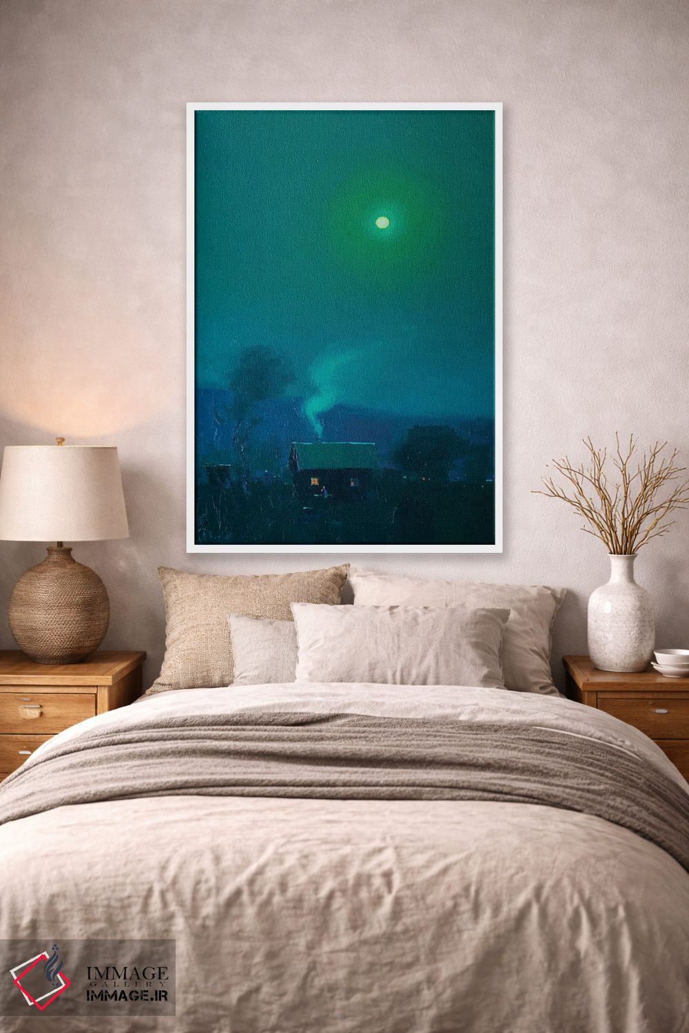 تابلو دکوراتیو شب مهتابی رمانتیک اثر اندریی کووالیک - D1W