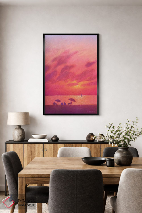 تابلو دکوراتیو غروب در دریا اثر اندریی کووالیک - D2B
