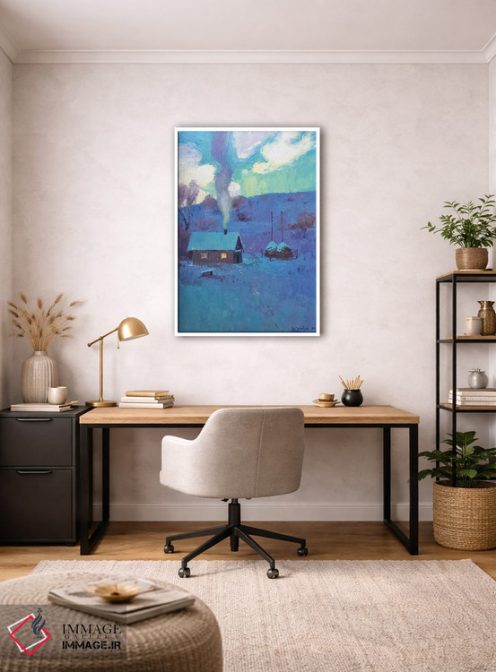 تابلو دکوراتیو منظره زمستانی در کارپات اثر اندریی کووالیک - D3W