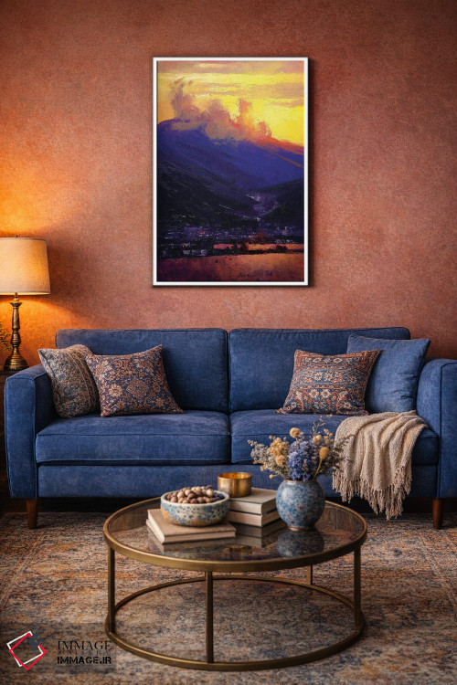 تابلو انتزاعی رنگ های روشن جنوب ترکیه اثر اندریی کووالیک - D3W