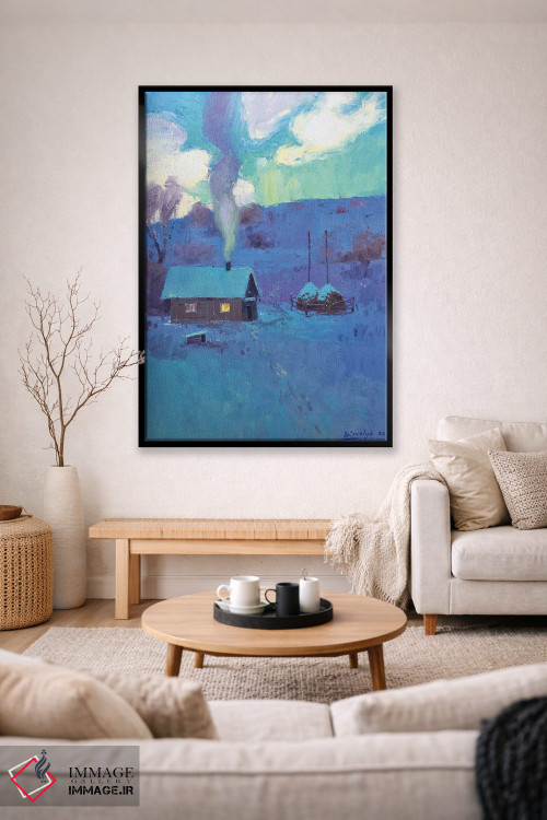 تابلو دکوراتیو منظره زمستانی در کارپات اثر اندریی کووالیک - D2B