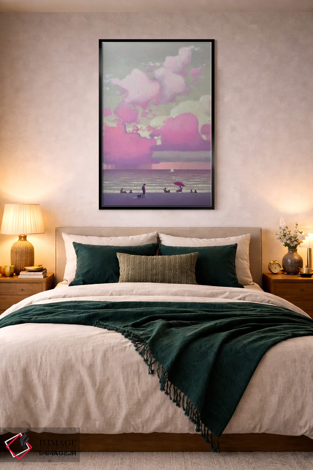 تابلو دکوراتیو لحظه ای شگفت انگیز در ساحل دریا اثر اندریی کووالیک - D4B