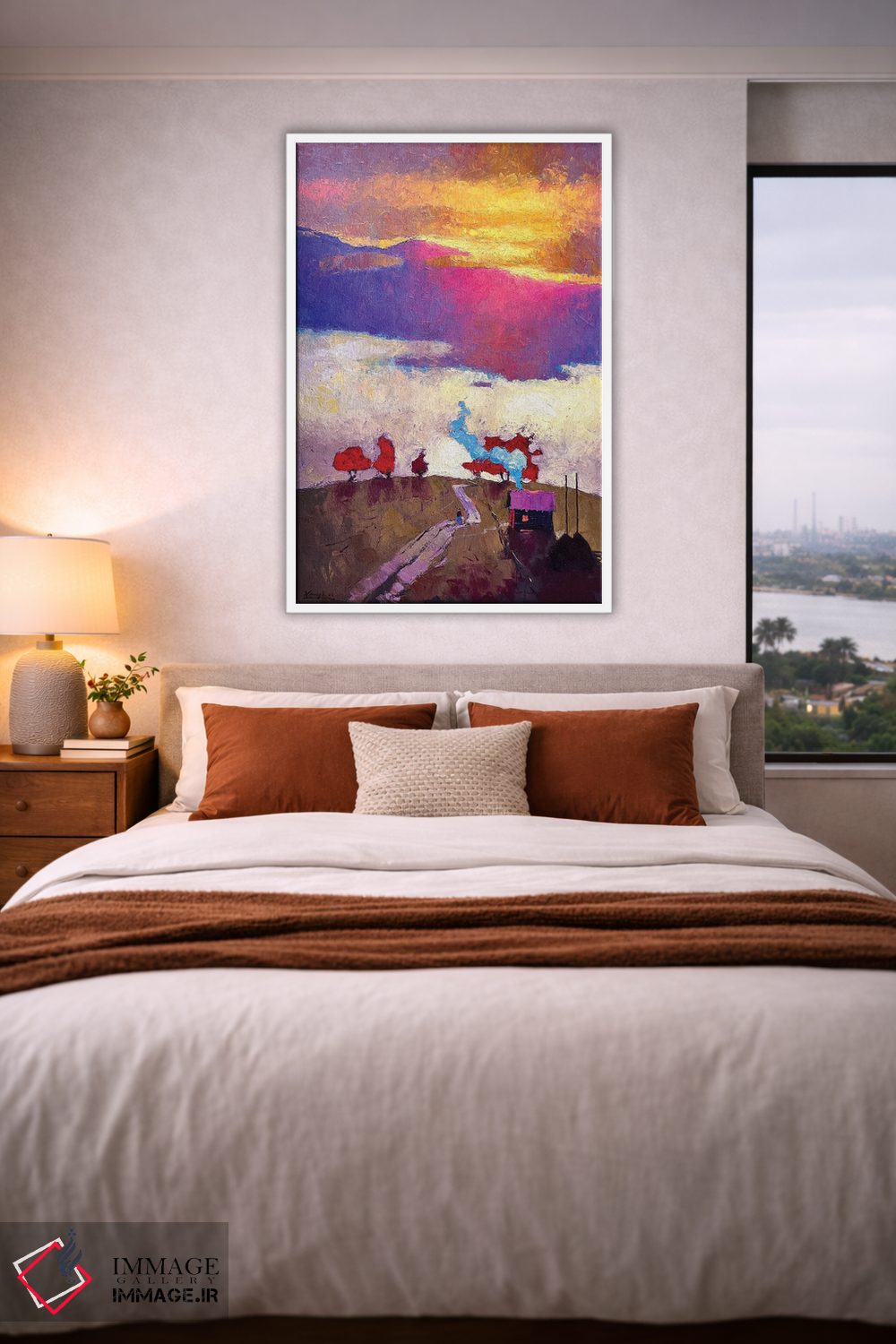 تابلو انتزاعی انرژی کوه ها اثر اندریی کووالیک - D3W