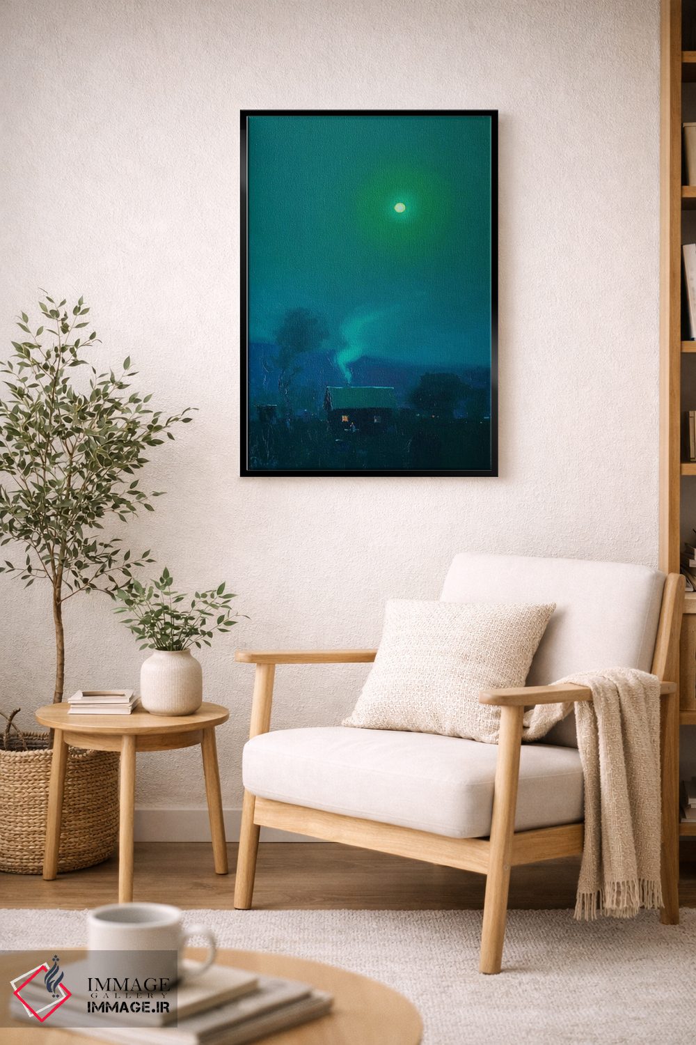 تابلو دکوراتیو شب مهتابی رمانتیک اثر اندریی کووالیک - D3B