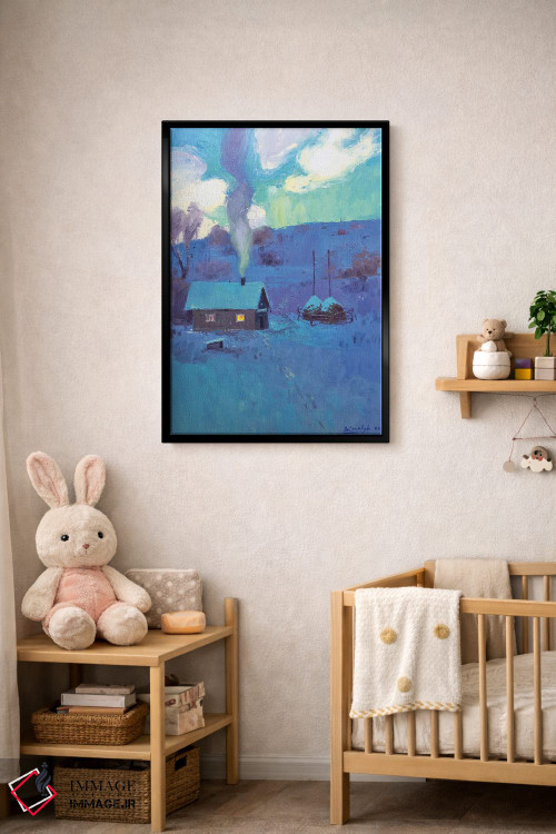 تابلو دکوراتیو منظره زمستانی در کارپات اثر اندریی کووالیک - D5B