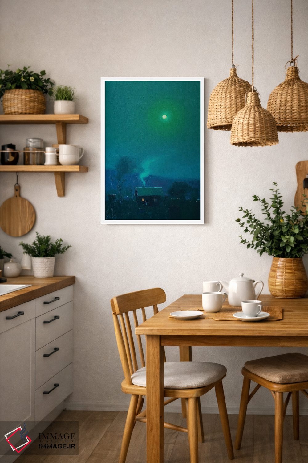 تابلو دکوراتیو شب مهتابی رمانتیک اثر اندریی کووالیک - D4W